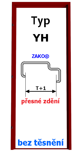 Ocelová zárubeň typ YH pro ZEĎ