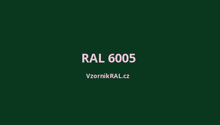 RAL 6005 mech zeleň