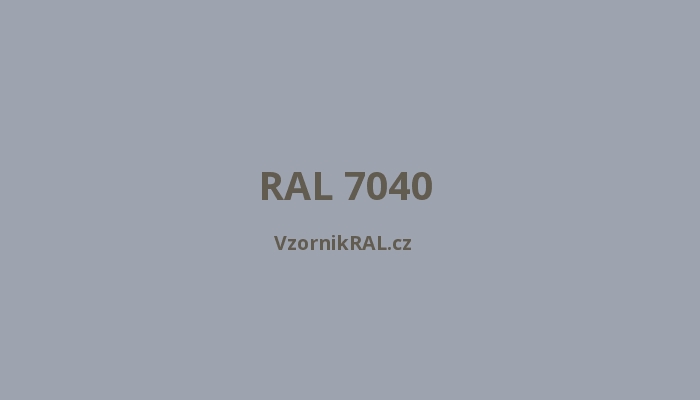 RAL 7040 okenní šeď