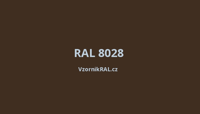 RAL 8028 terak hnědá