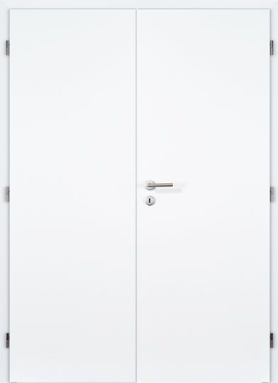 Dveře bílé fóliované plné dvoukřídlé